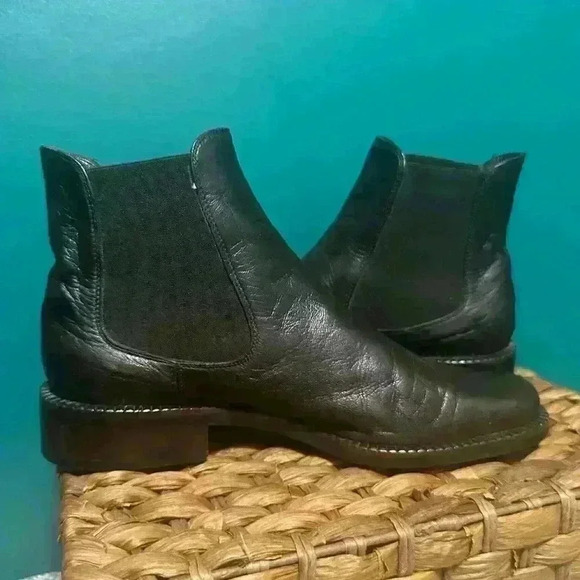 Hugo Buscati Brown Leather Ankle Boots Size: 7m - Picture 3 of 8